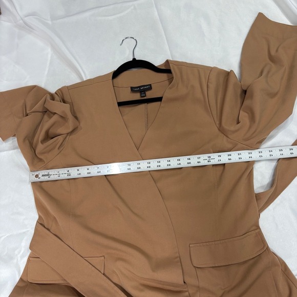 Lane Bryant Perfect Drape Belted Jacket Tan 16 Womens - Picture 7 of 8